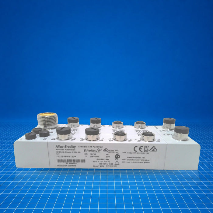1732E-IB16M12DR Allen Bradley Distributed IO - part number label view