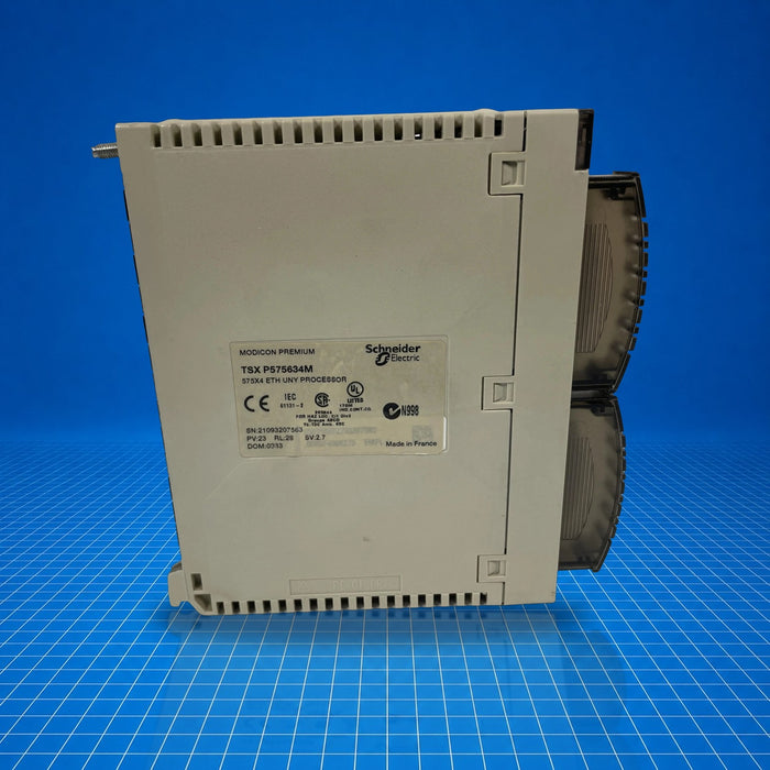 TSXP575634M Schneider industrial automation part - part number label view
