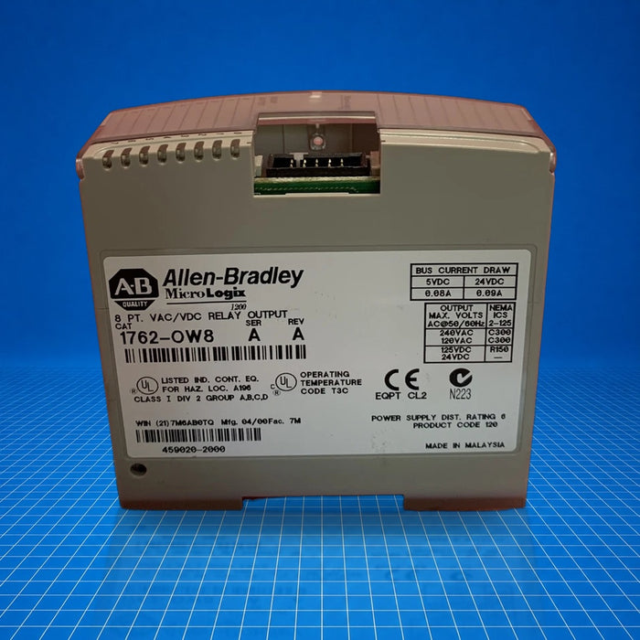1762-OW8 Allen Bradley PLC - unit detail