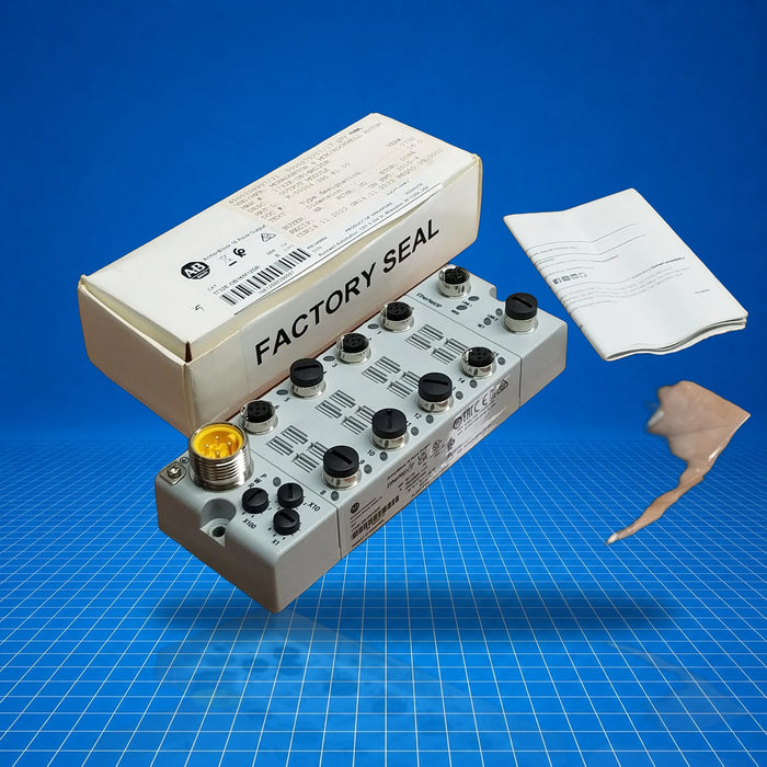 1732E-OB16M12DR Allen Bradley Distributed IO - part number label view