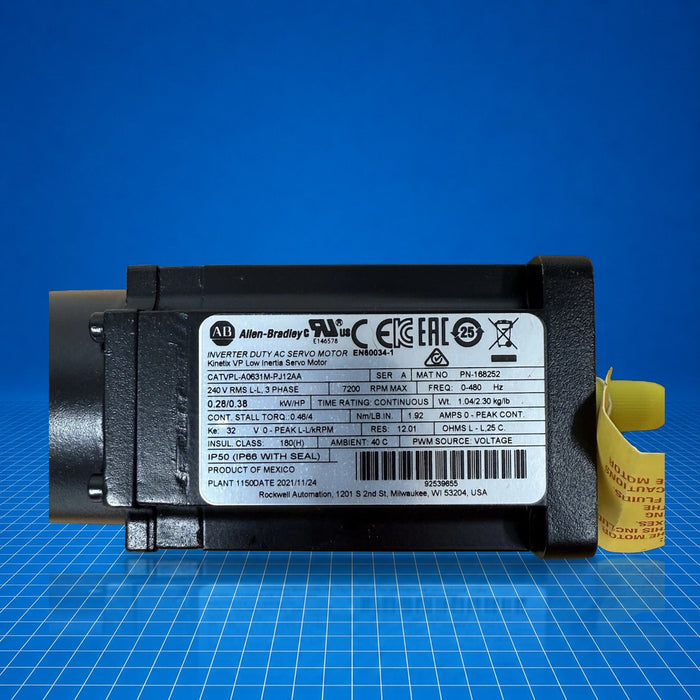 VPL-A0631M-PJ12AA Allen Bradley industrial automation part - unit detail