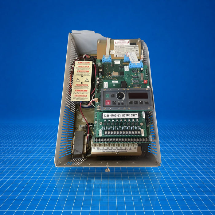 1336-B005-EAD-FA2 Allen Bradley industrial automation part - part number label view