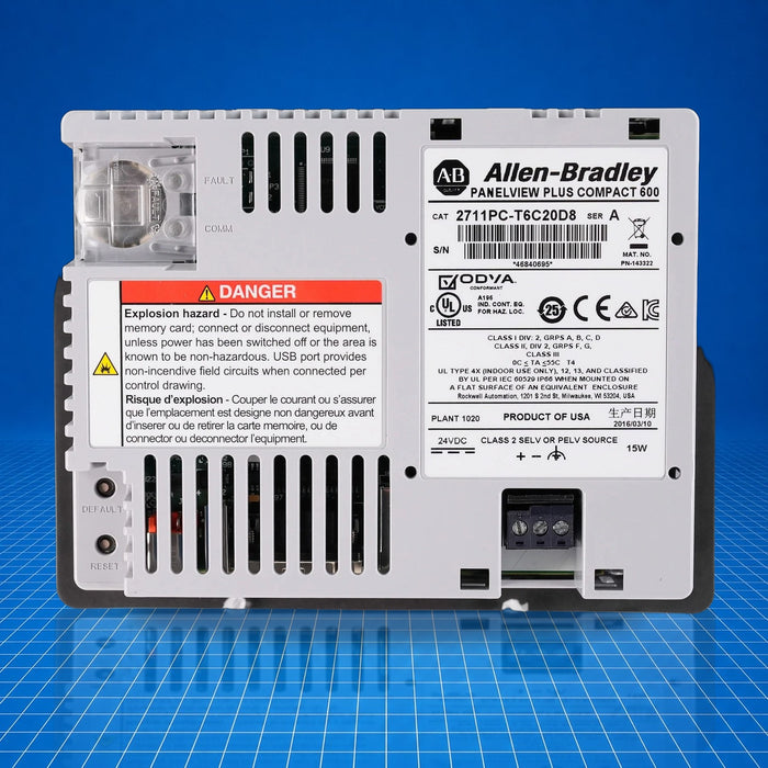 2711PC-T6C20D8 Allen Bradley HMI Graphic Terminals - product view