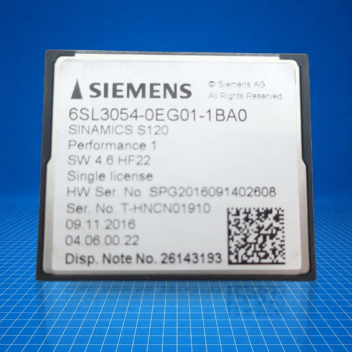 6SL3054-0EG01-1BA0 Siemens industrial automation part - product view